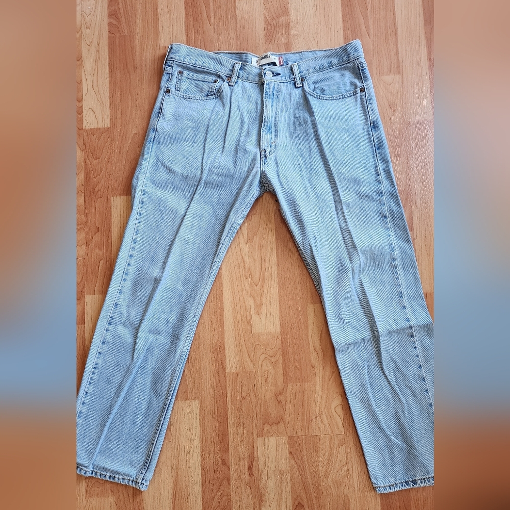 Light Blue Men's Denim Jeans - Classic Straight Fit